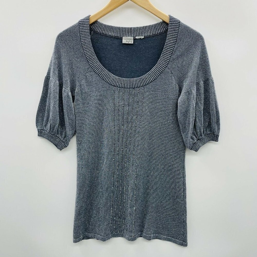 Daytrip Elbow Sleeve Metallic‎ Knit Sweater 1080